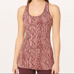 Lululemon Racerback Tank Desert Snake Bark Berry  Size:12
